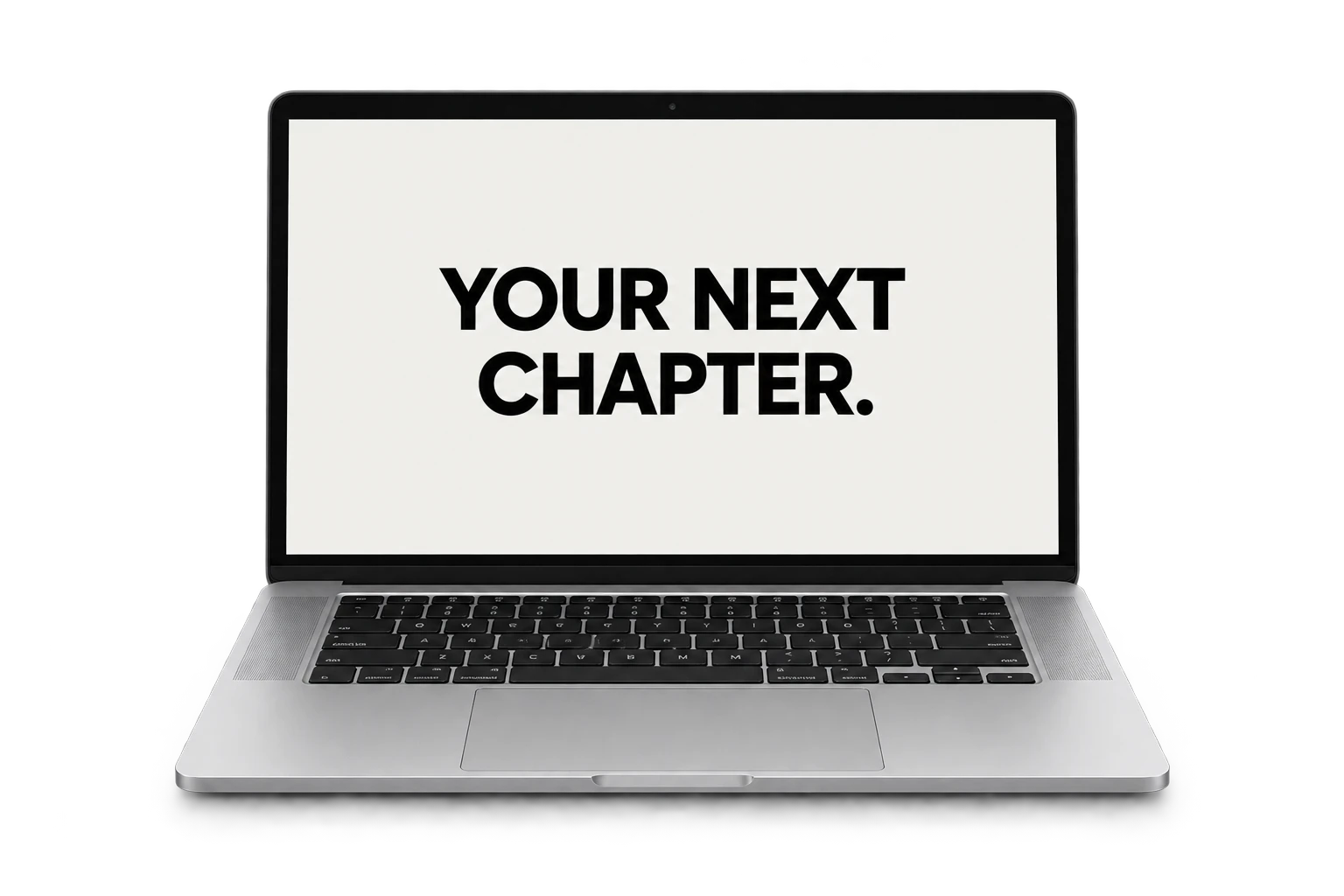 Laptop displaying Your Next Chapter